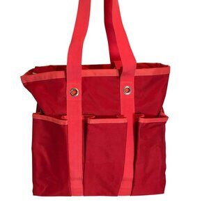 Reisenthel Shopper Large Nylon Tote Bag Zip Up Double Handle 15 X 14 Red Grocery
